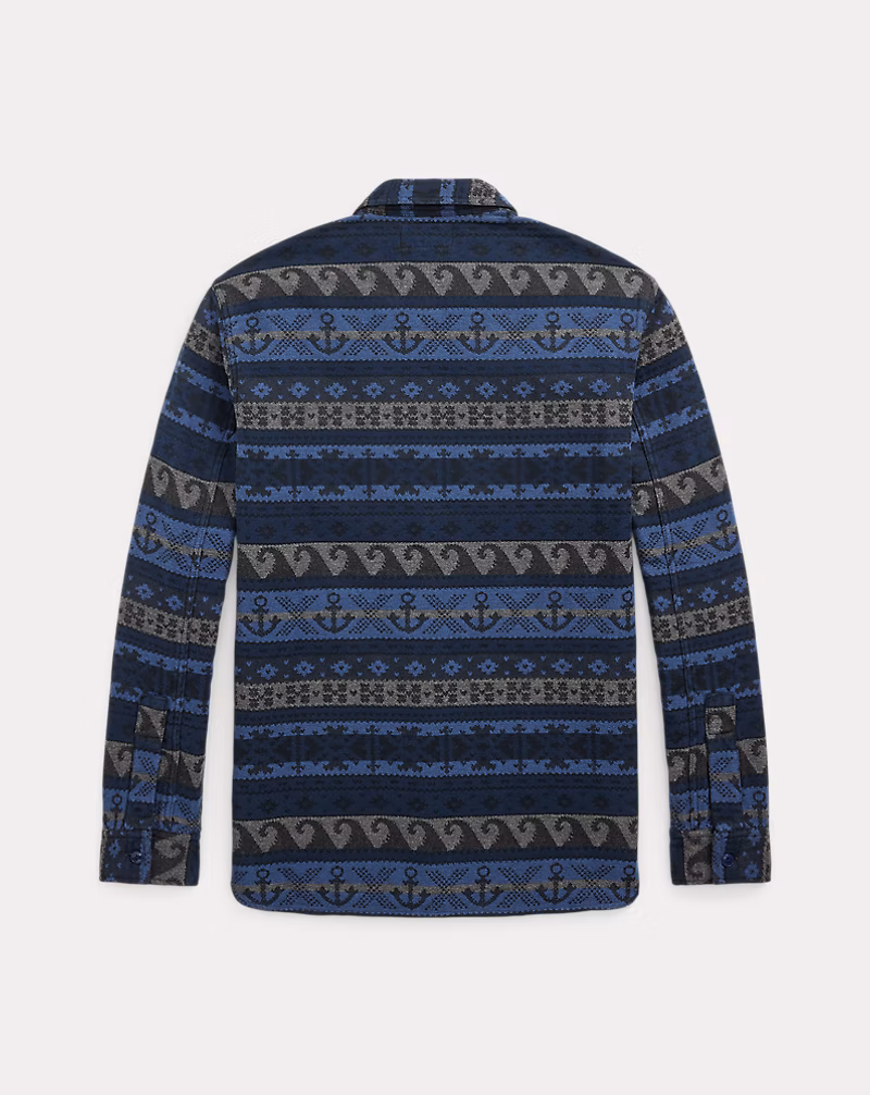 ダブルフェイスド ジャカード ワークシャツ