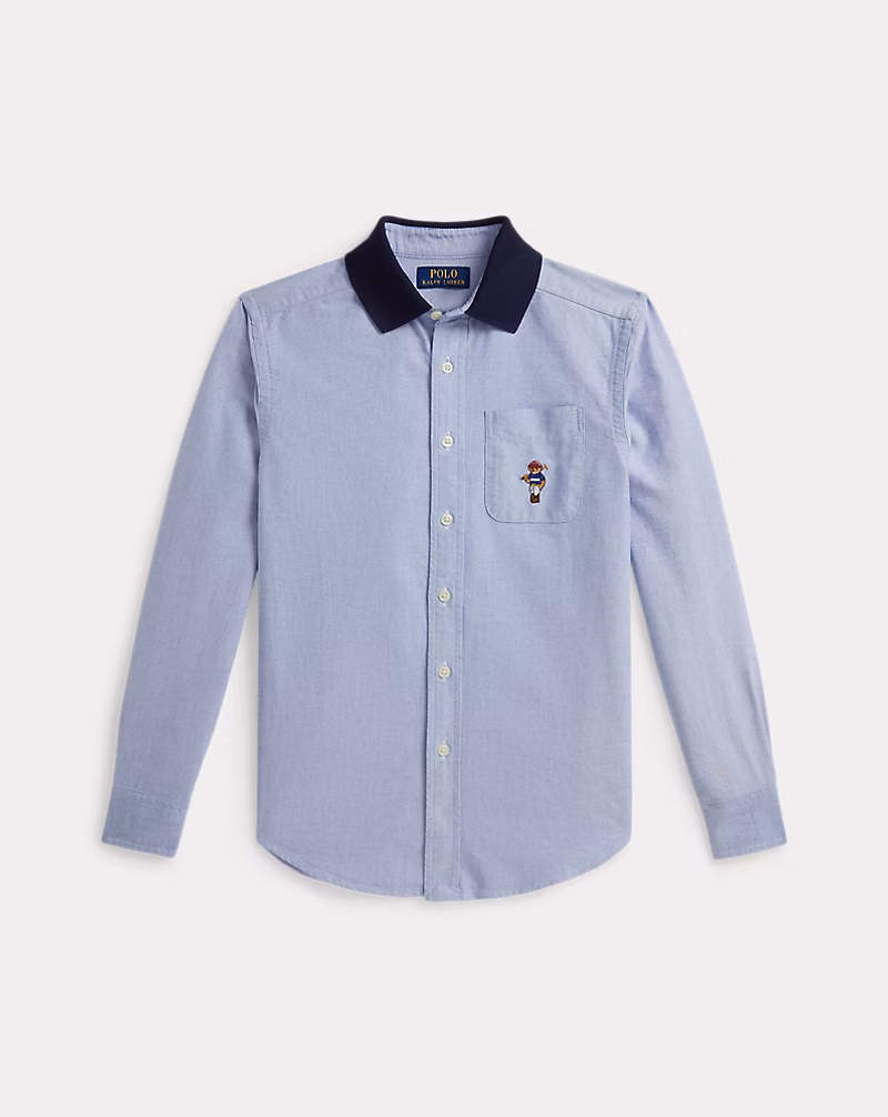 Polo ベア オックスフォード ニットカラー シャツ