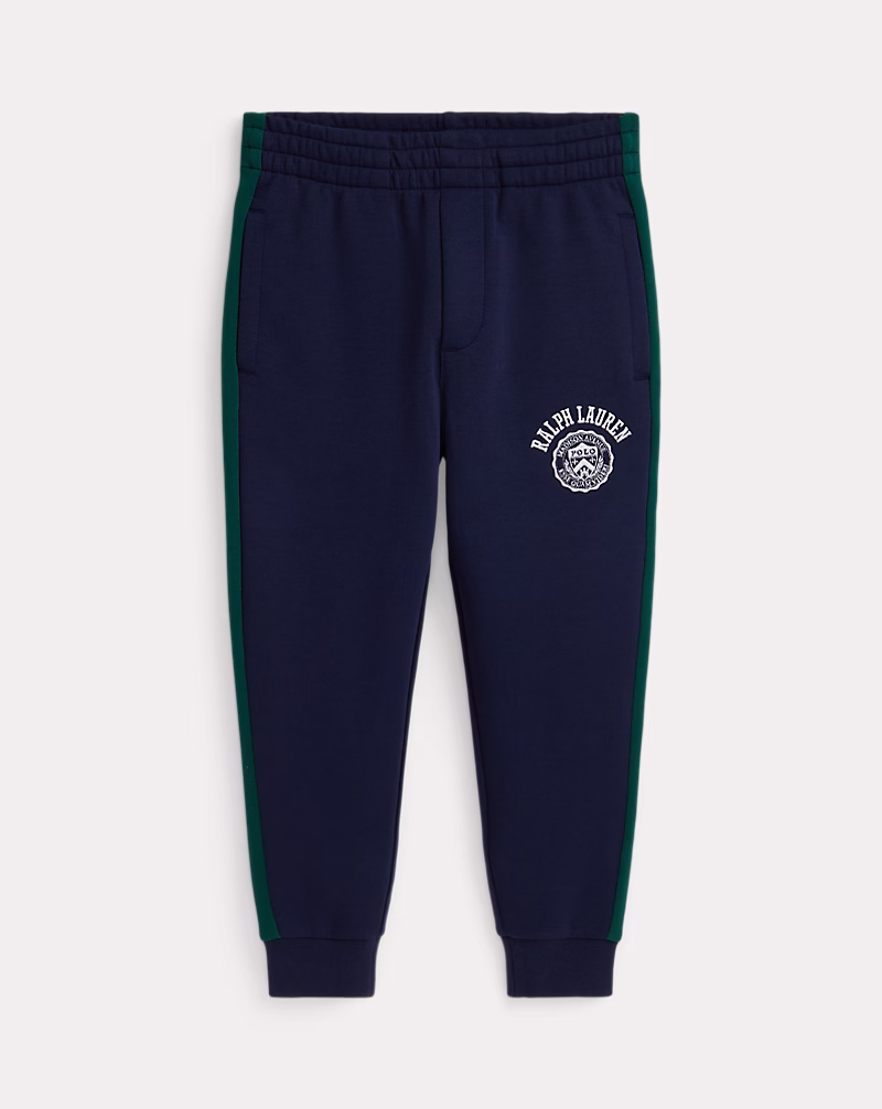 ロゴ クレスト ダブルニット ジョガー パンツ