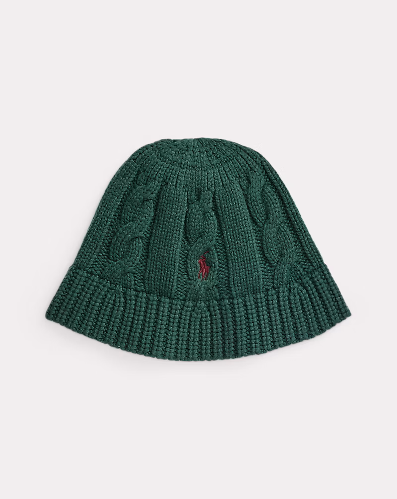 ケーブルニット ウールブレンド バケット ハット