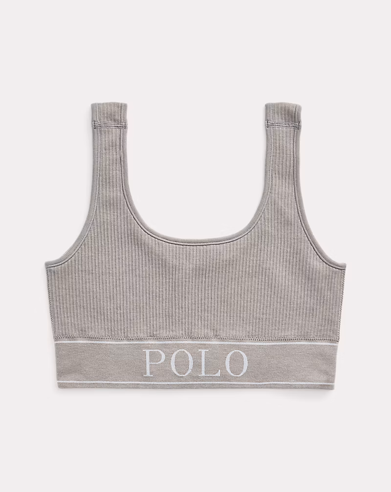 シームレス クロップド スクープネック タンクトップ