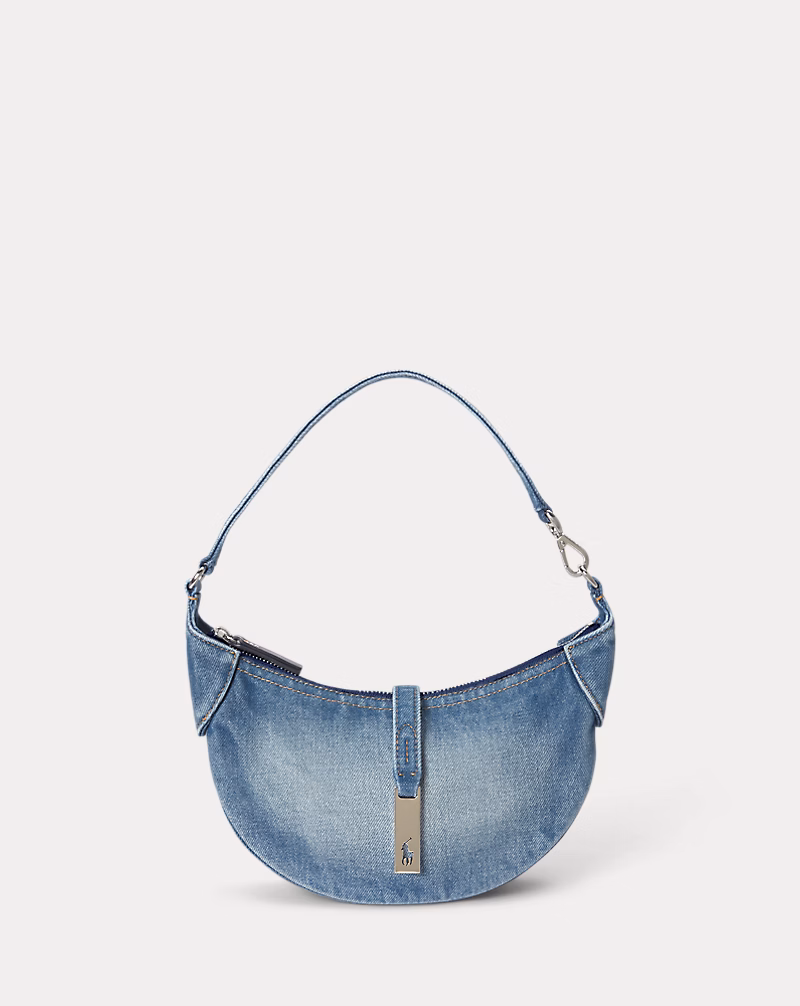 Polo ID デニム ミニ ショルダー バッグ