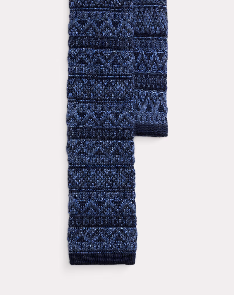 フェア アイル ニット ウール ネクタイ