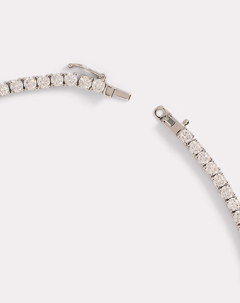 ロジウムプレーテッド キュービック ジルコニア ネックレス