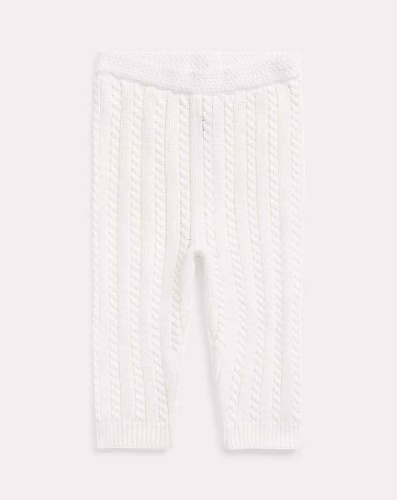 ケーブルニット オーガニック コットン セーター パンツ