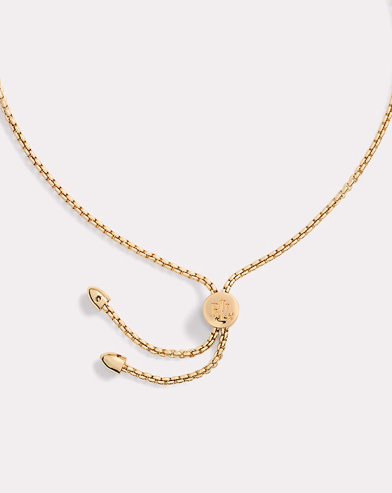 ゴールドプレーテッド ハート スライダー ブレスレット