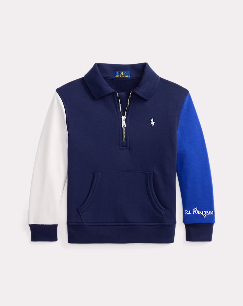 カラーブロック テリー スウェットシャツ