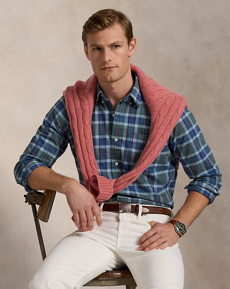 クラシック フィット チェック オックスフォード シャツ