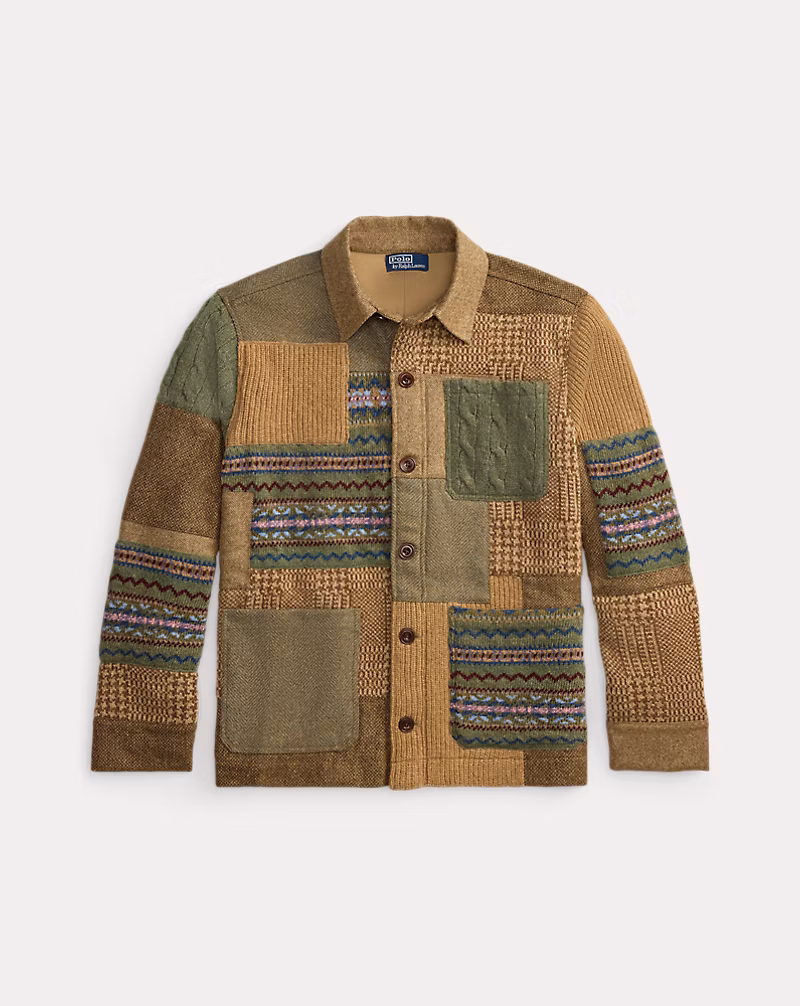 パッチワーク ユーティリティ カーディガン