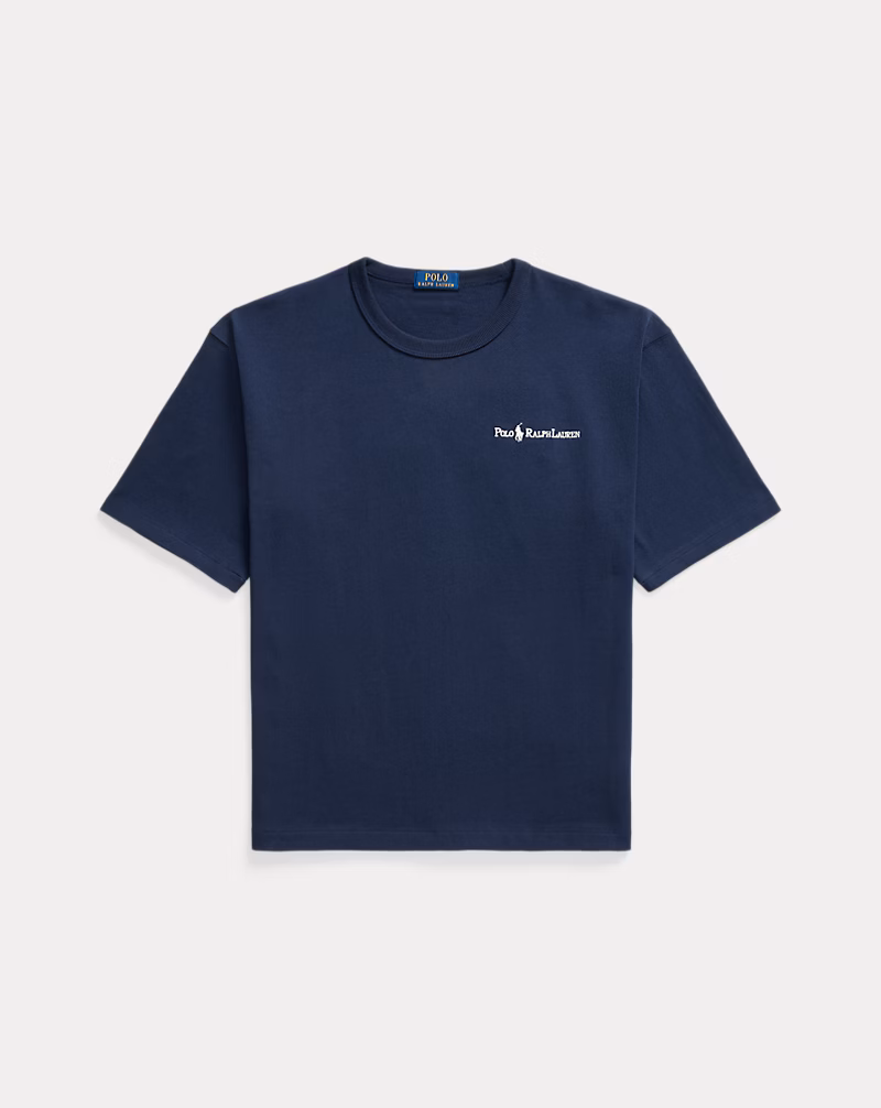 リラックス フィット ロゴ ジャージー Tシャツ