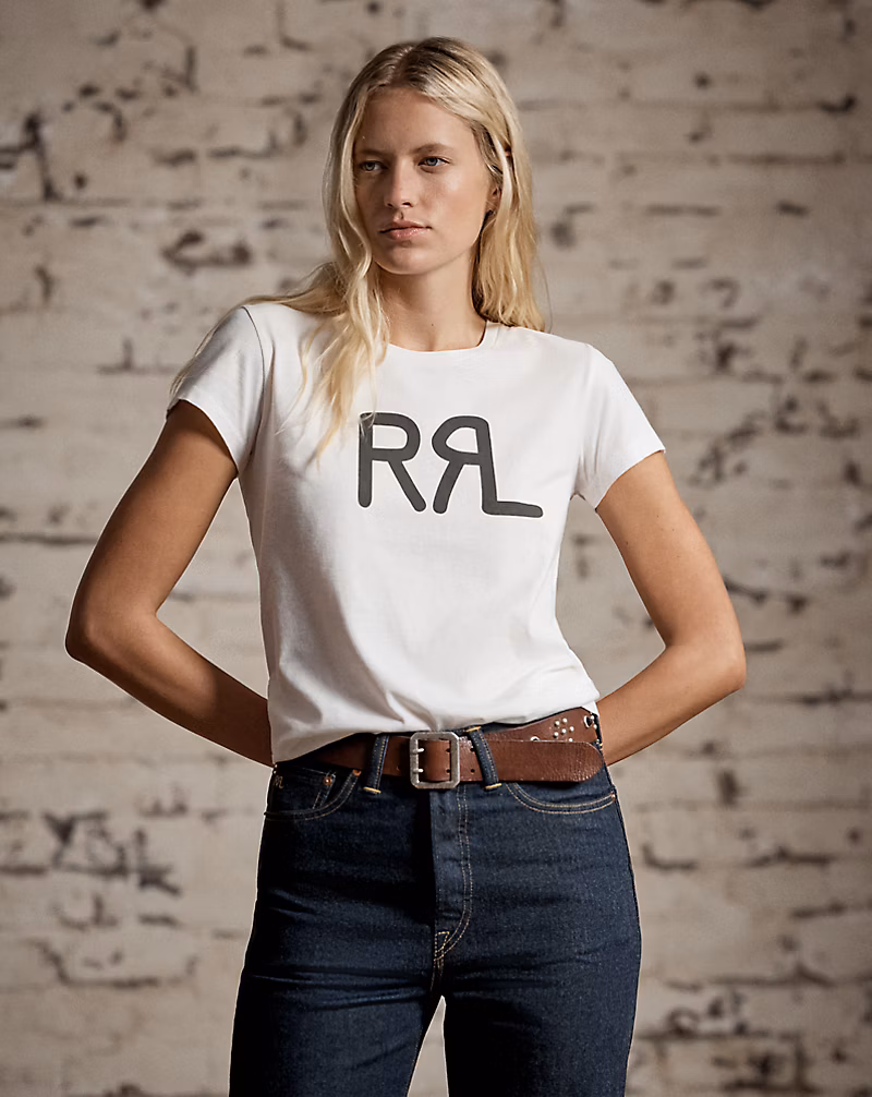 ロゴ コットン ジャージー Tシャツ