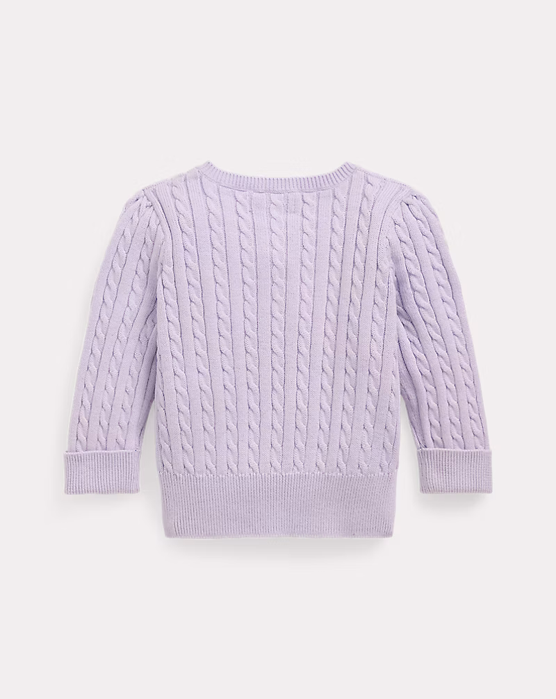 ミニケーブル コットン カーディガン