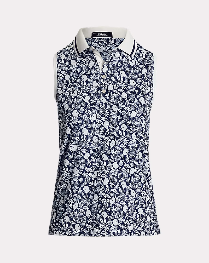 テーラード フィット スリーブレス ポロシャツ