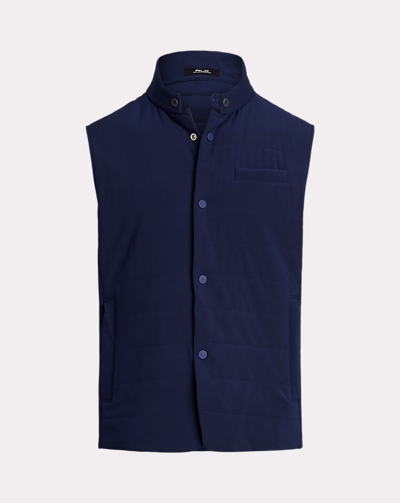 キルテッド モックネック ベスト