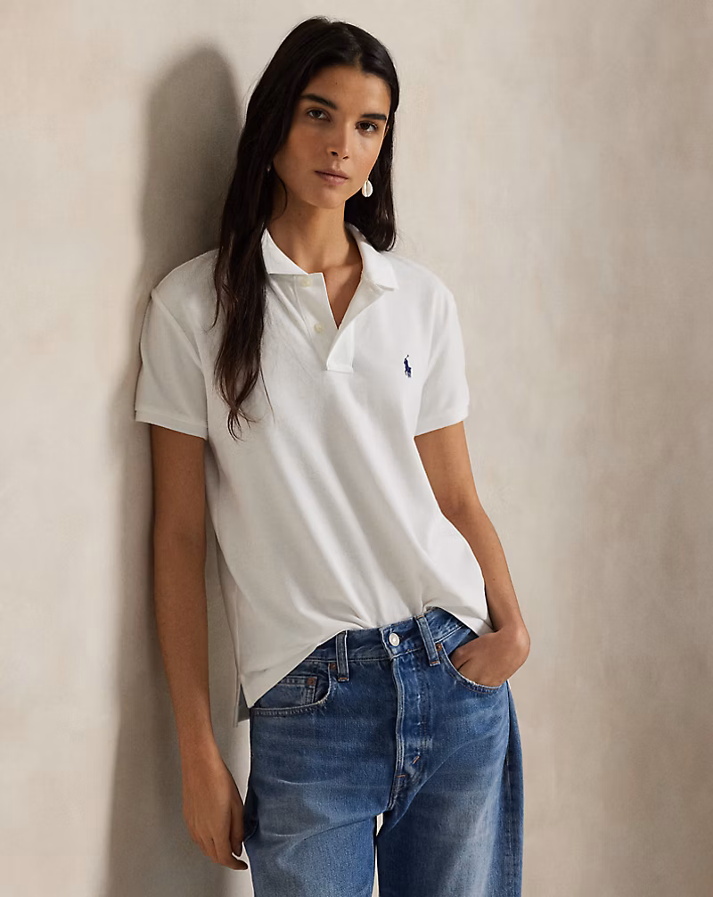 アイコニック クラシック フィット メッシュ ポロシャツ