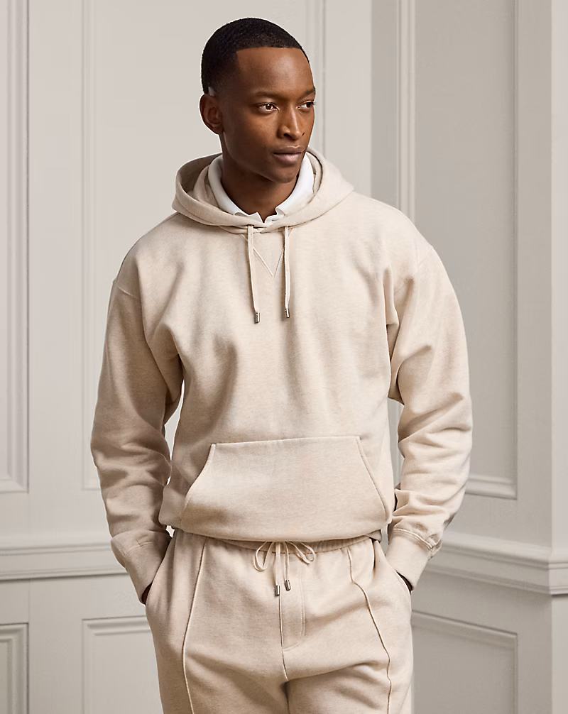 コットンカシミヤ フリース フーディ