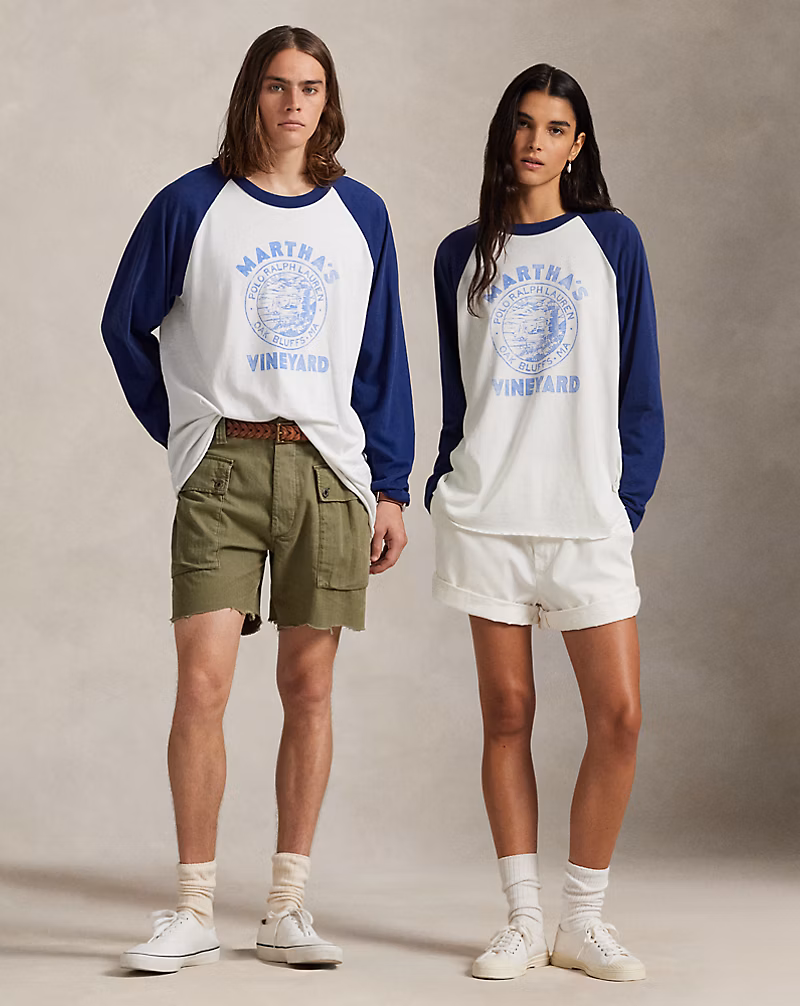 Oak Bluffs ベースボール Tシャツ