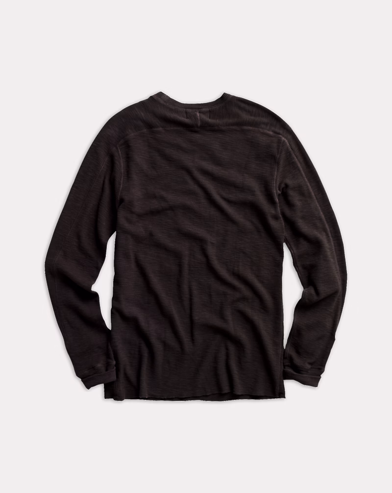 ワッフルニット クルーネック