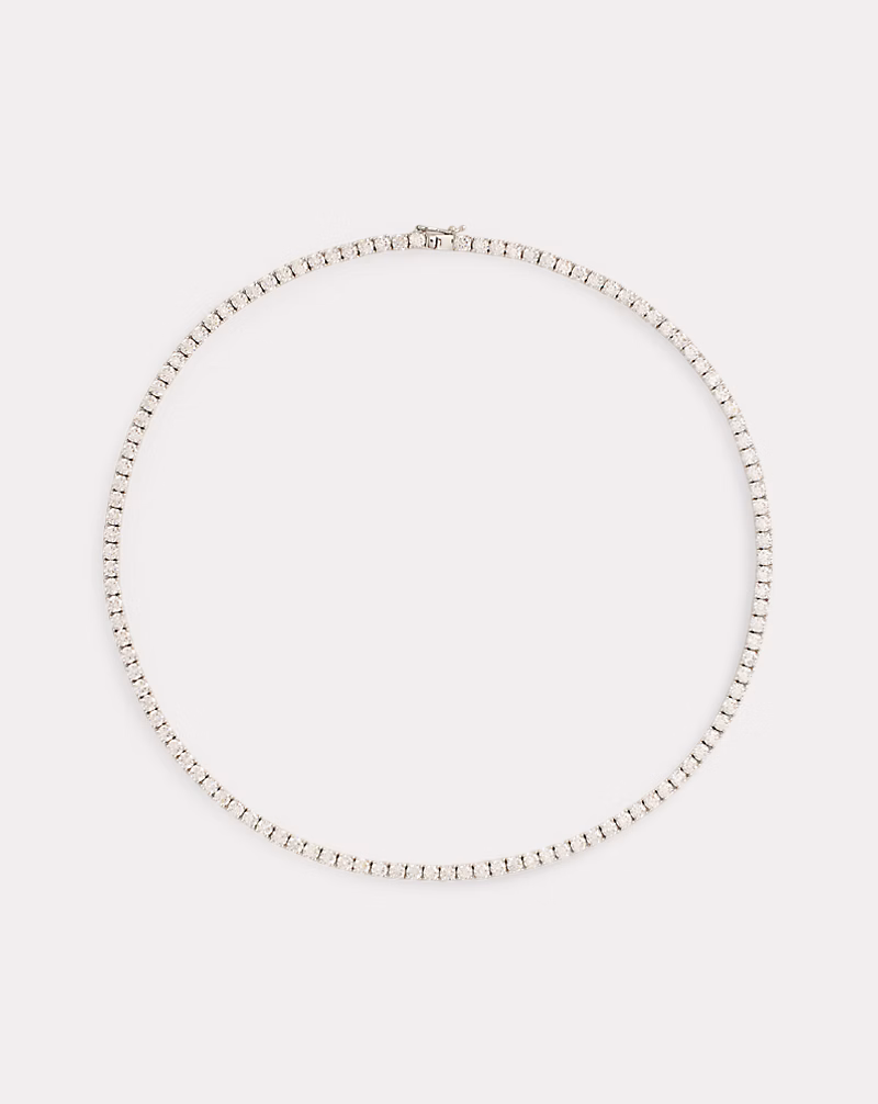 ロジウムプレーテッド キュービック ジルコニア ネックレス