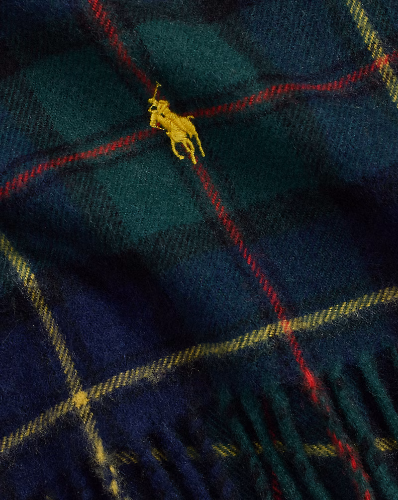 タータン ラムウールカシミヤ マフラー