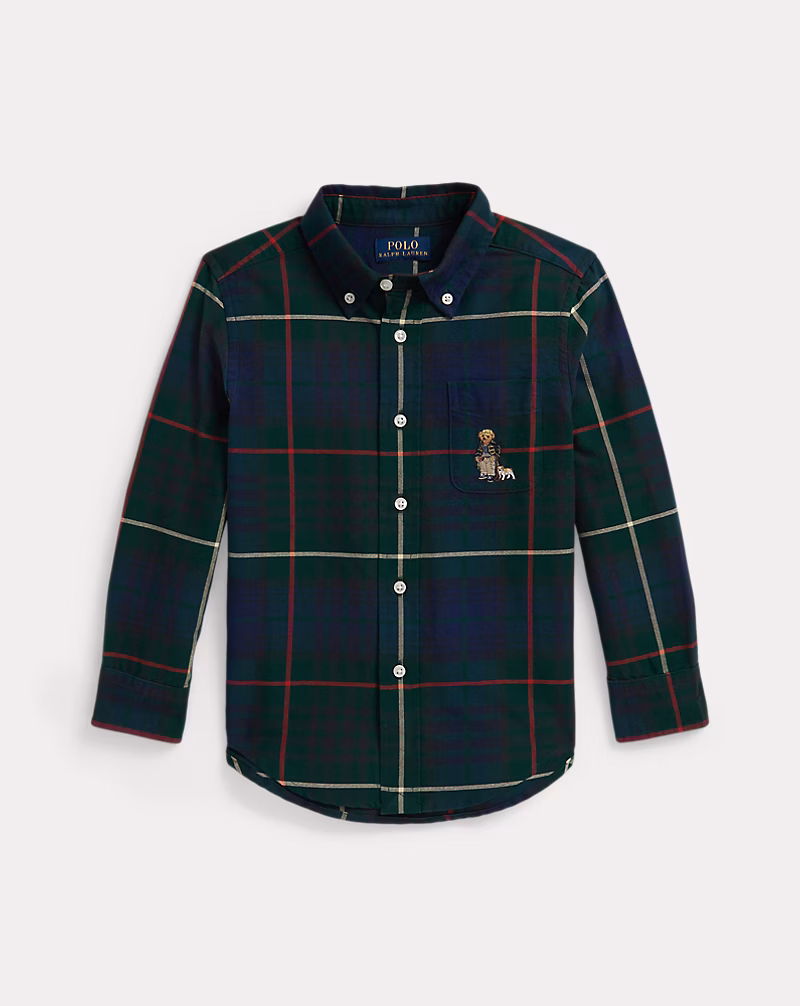 Polo ベア チェック オックスフォード シャツ