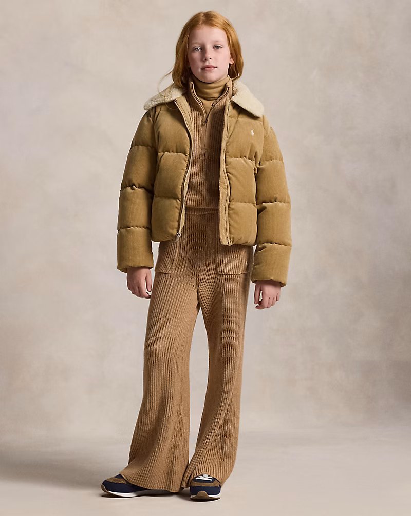 コットン ワイドレッグ セーター パンツ