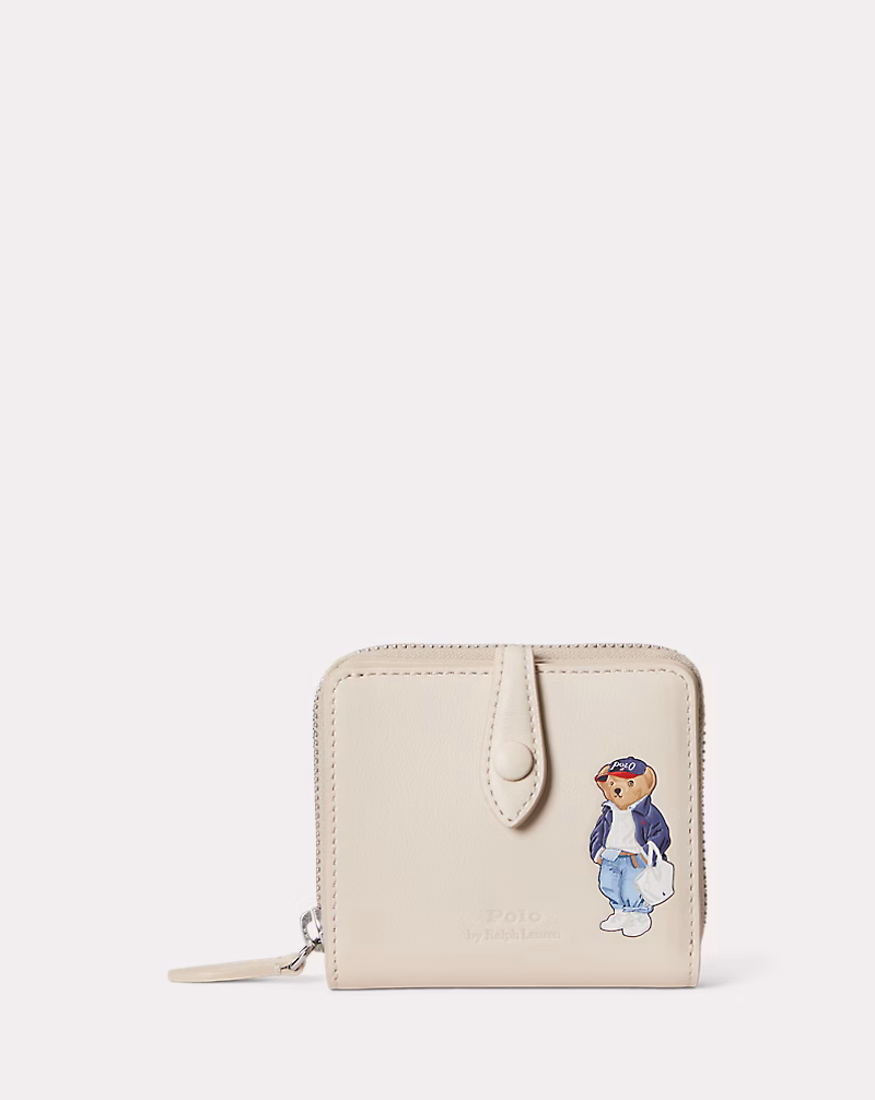 Polo ベア レザー コンパクト ウォレット