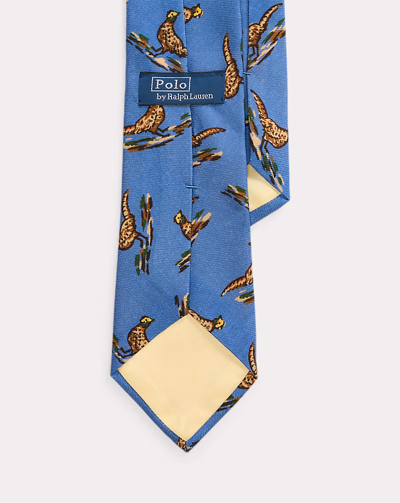 フェザントプリント ウール ネクタイ