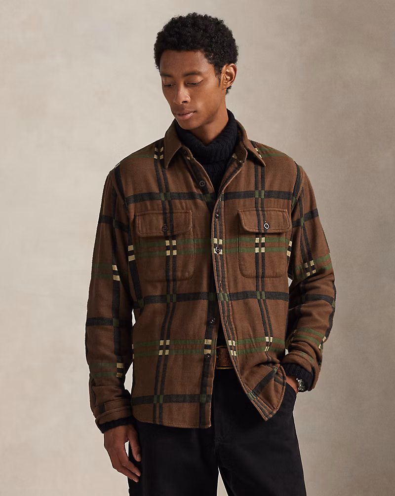 クラシック フィット フランネル ユーティリティ シャツ