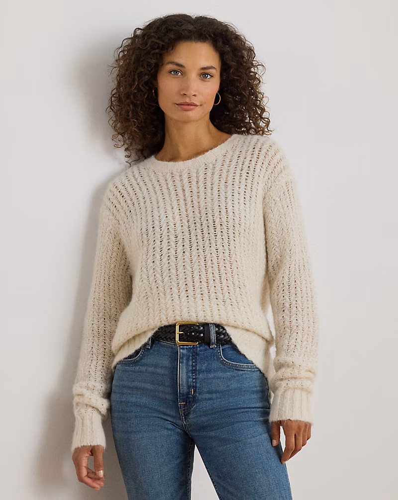 ヘリンボーン オーバーサイズ セーター