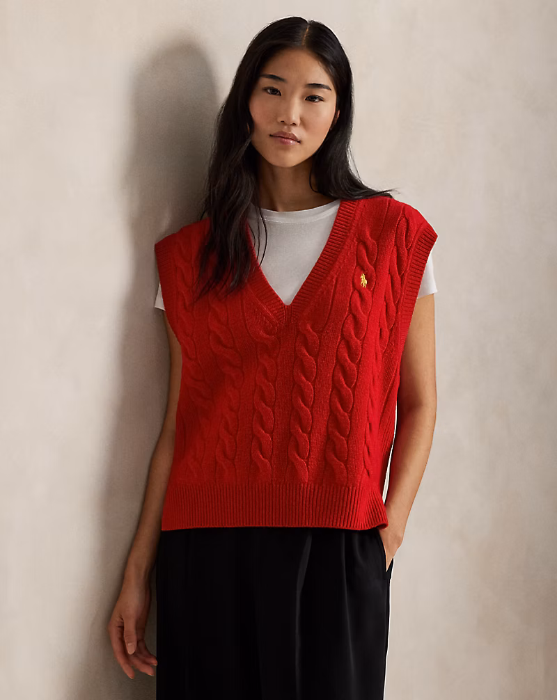 ルナー ニュー イヤー ウールカシミヤ ベスト