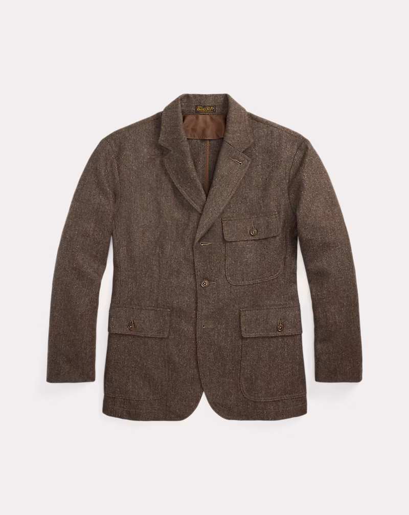 アンコンストラクテッド ウールブレンド スポーツ コート