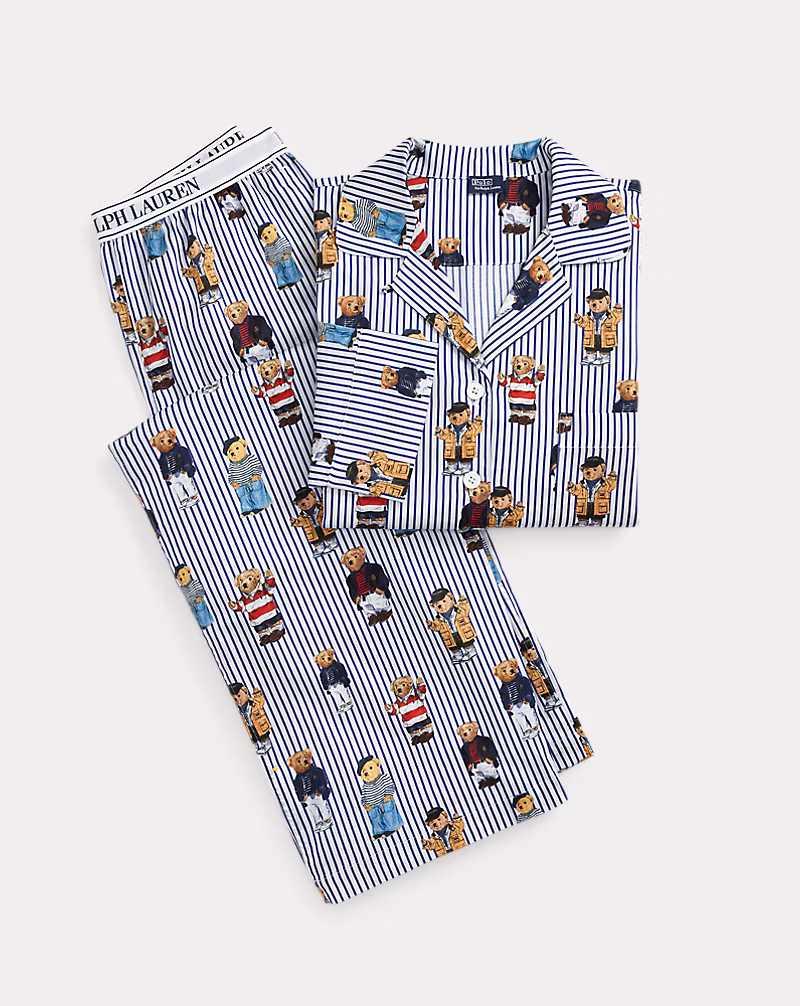 Polo ベア ロングスリーブ パジャマ セット