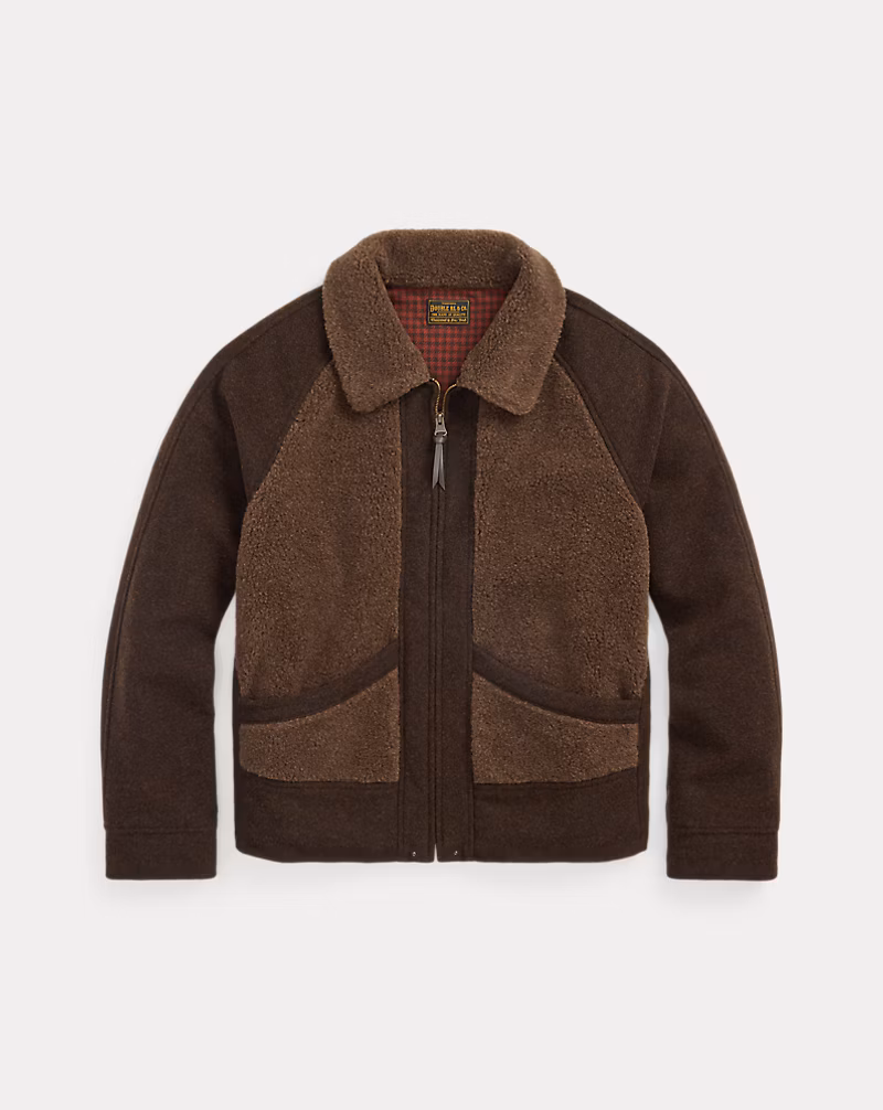 フリースパネルド ジャカード ジャケット