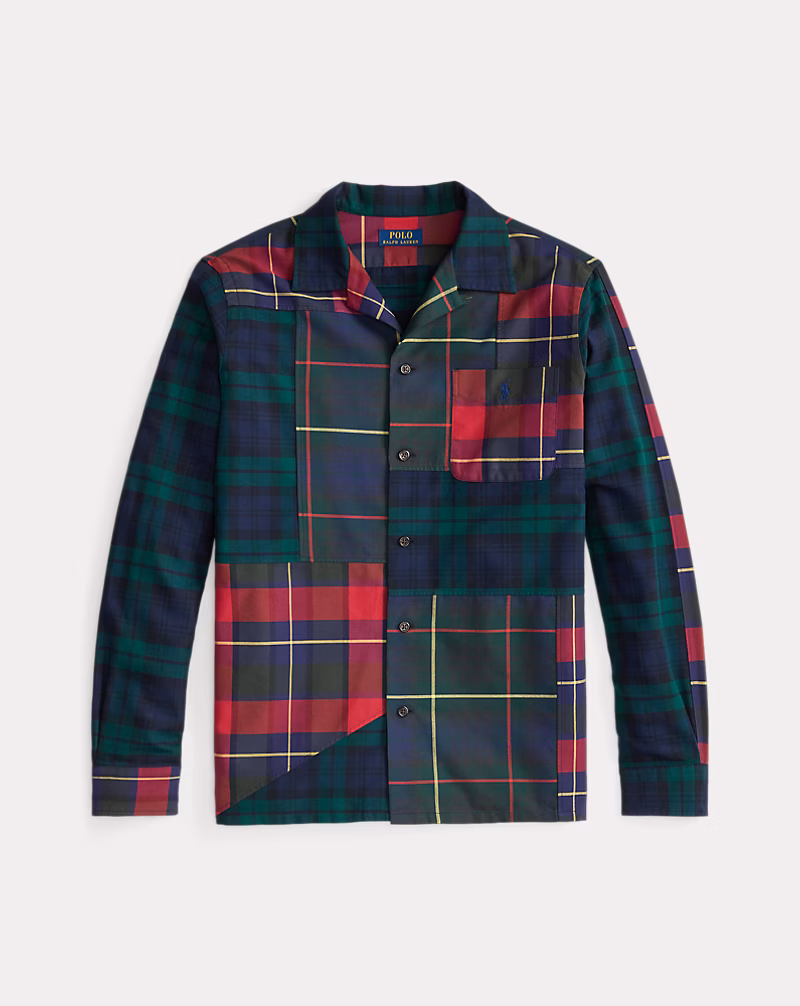 クラシック フィット パッチワーク オックスフォード キャンプ シャツ