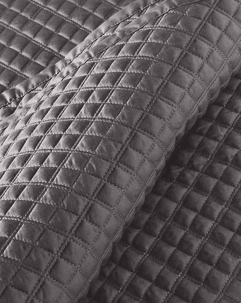 アーガイル サティーン キルト