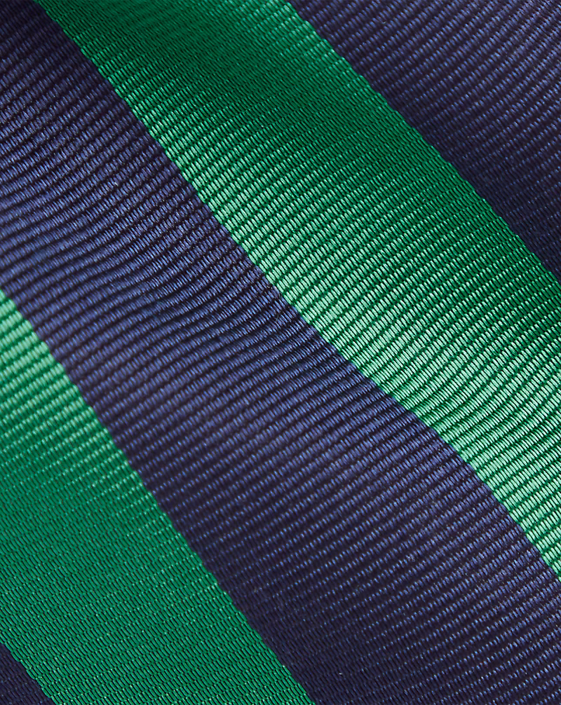 ストライプド シルク レップ ネクタイ