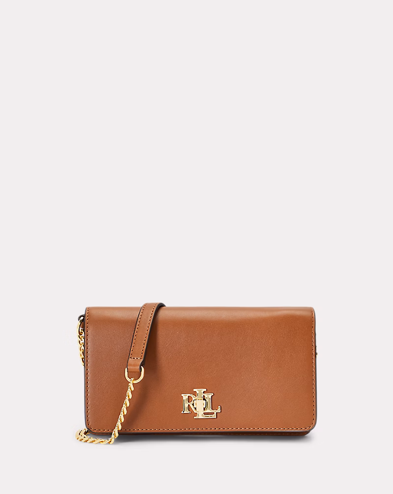 レザー クロスボディ ターンロック テック ケース