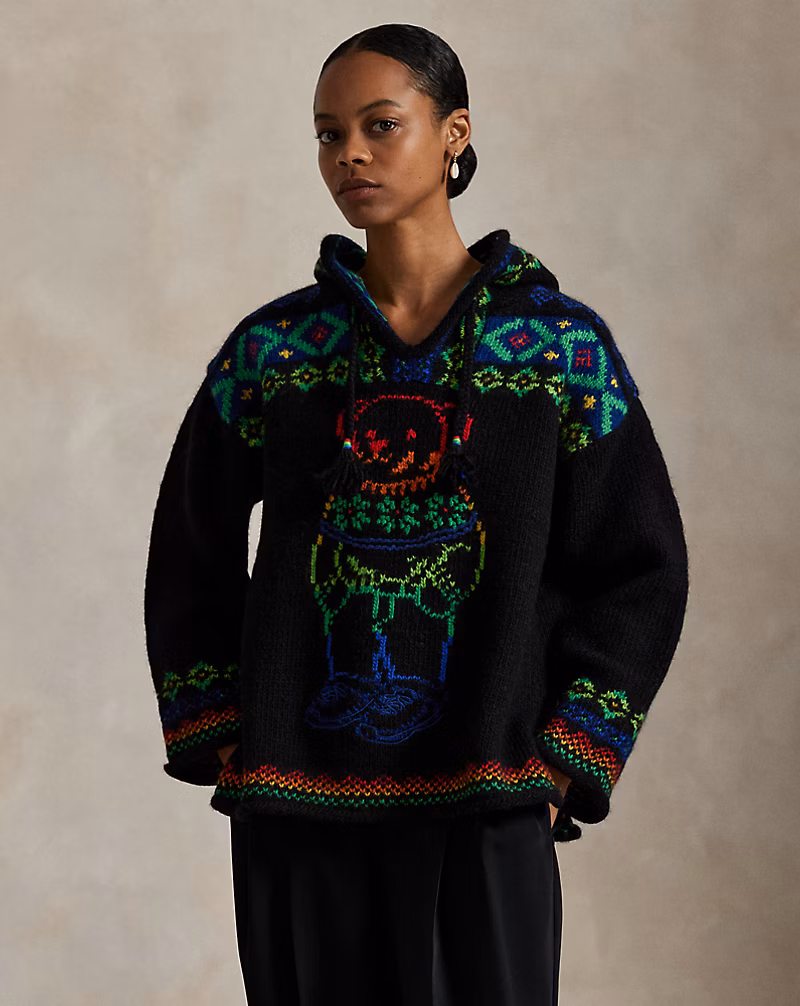 Polo ベア ウール フーデッド セーター