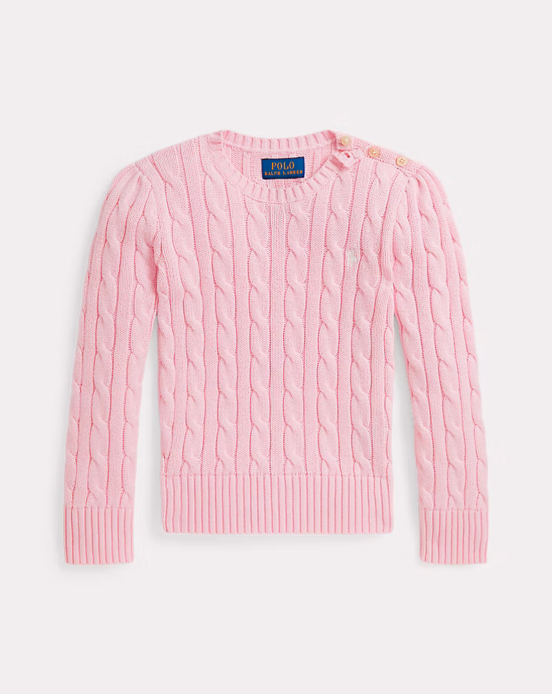 ケーブルニット コットン セーター