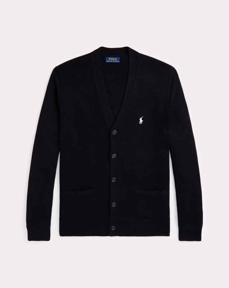 コットン Vネック カーディガン