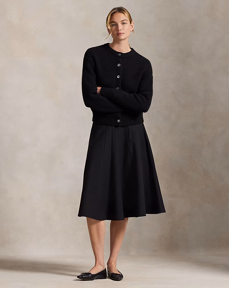 ギャバジン Aライン スカート