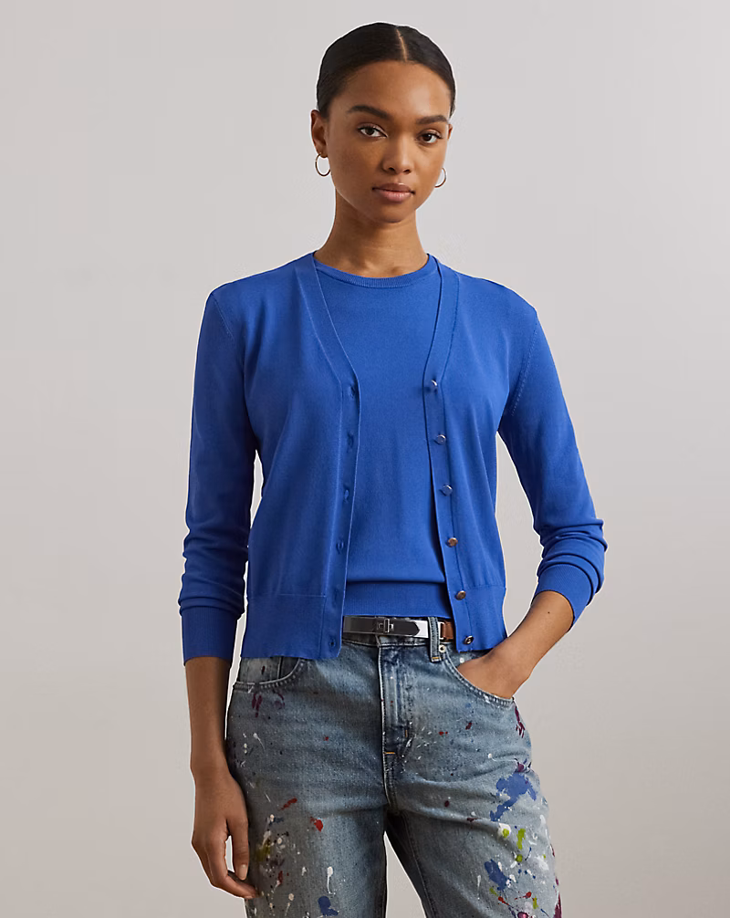 Vネック カーディガン