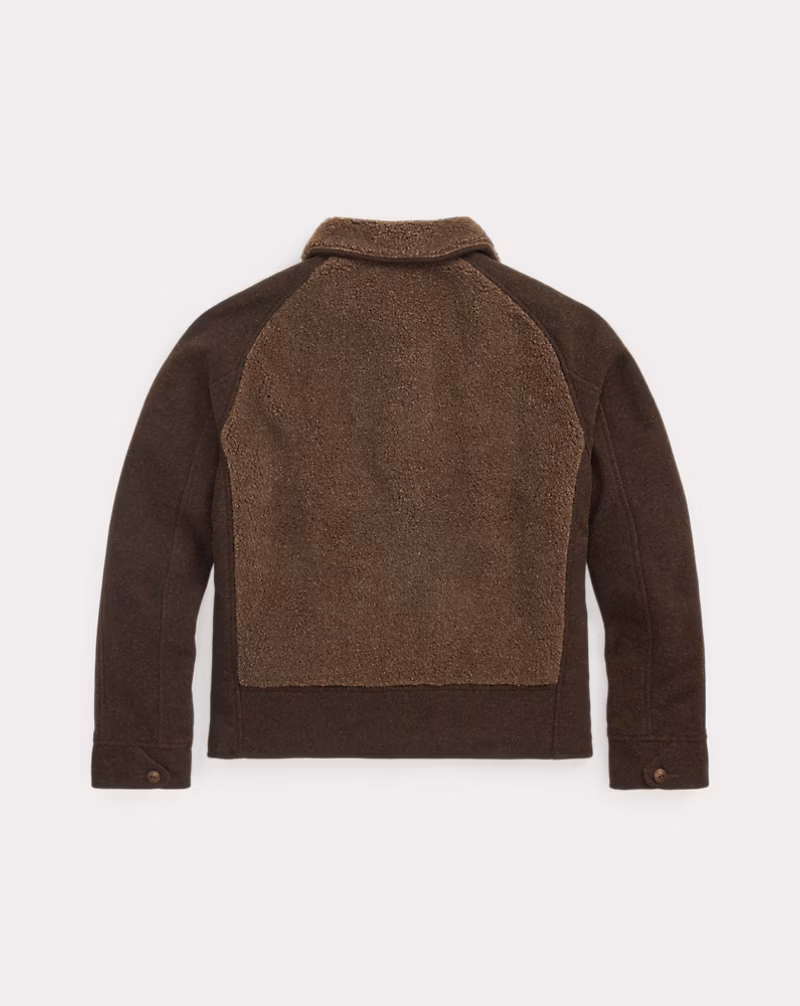 フリースパネルド ジャカード ジャケット