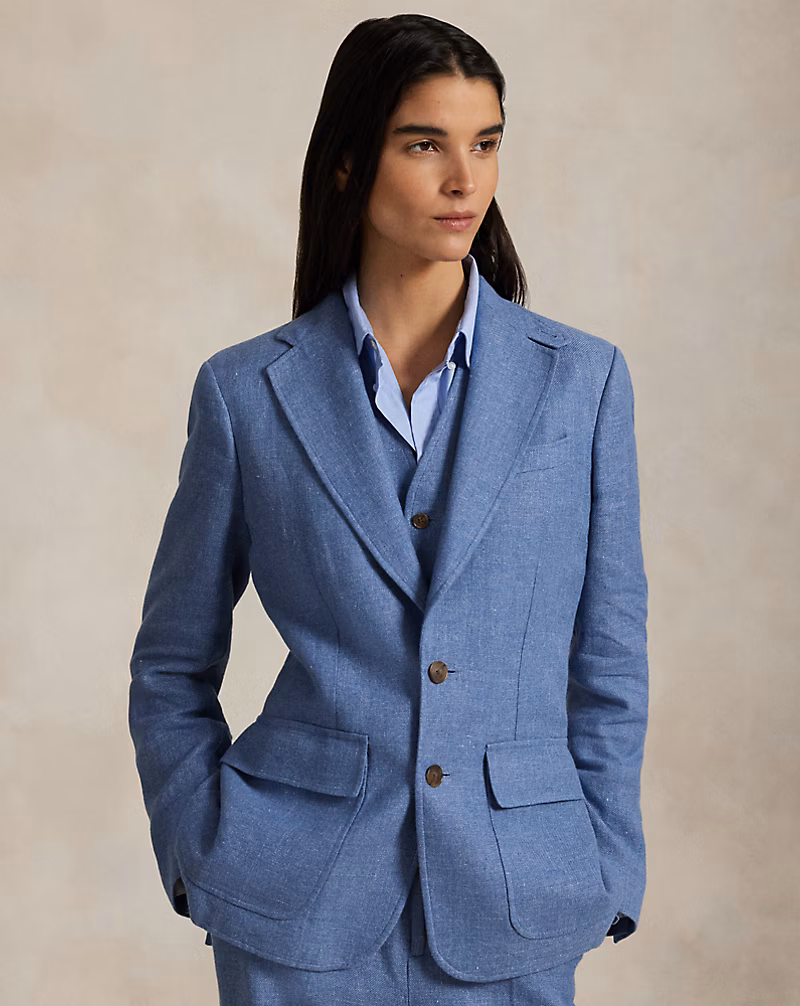 リネンコットン ツイル ブレザー
