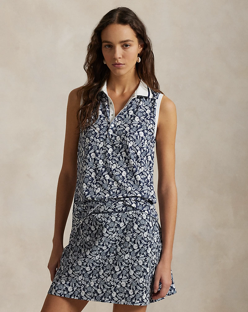 テーラード フィット スリーブレス ポロシャツ