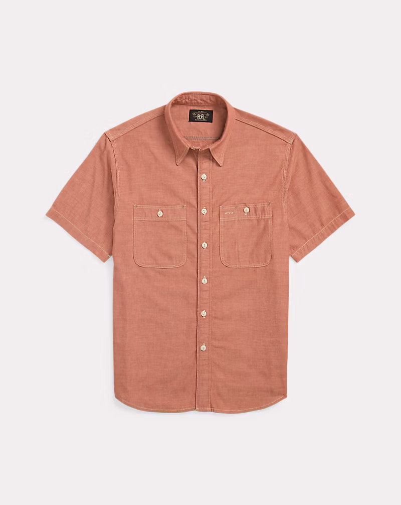 セルビッジディテールド シャンブレー ワークシャツ