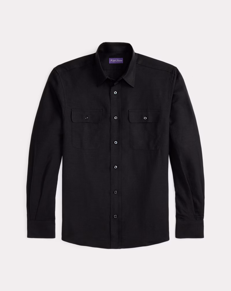 シルクリネン キャンバス シャツ