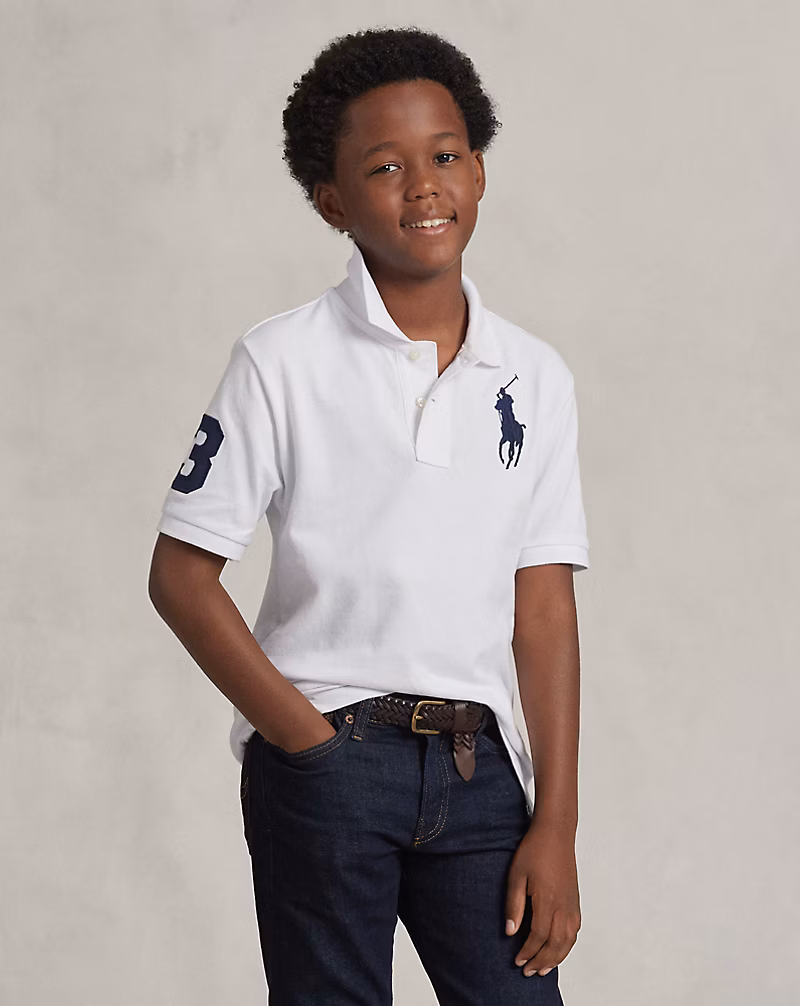 Big Pony コットン メッシュ ポロシャツ