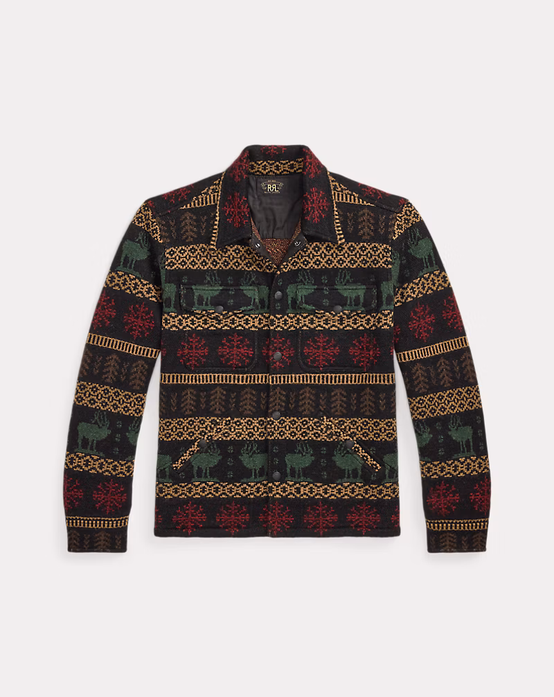 ウール オーバーシャツ セーター